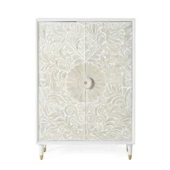 Vintage Design Highboard aus Mango Massivholz - Triboot