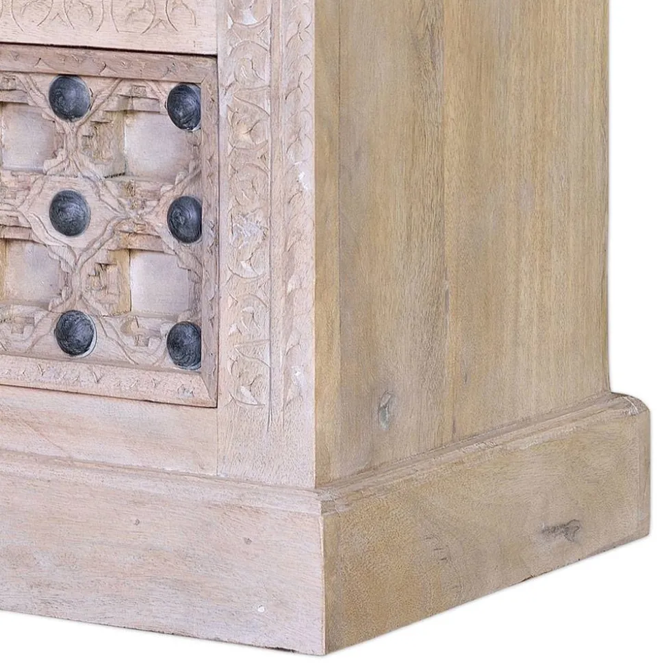 Vintage Design Kommode in Holz White Wash - Uladan