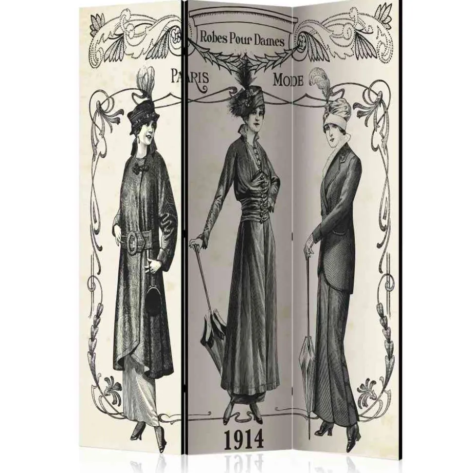 Vintage Design Paravent Damenmode 1914 - Malentra