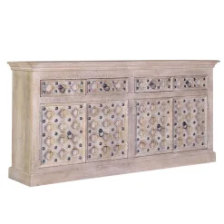 Vintage Design Sideboard in White Wash - Uladan