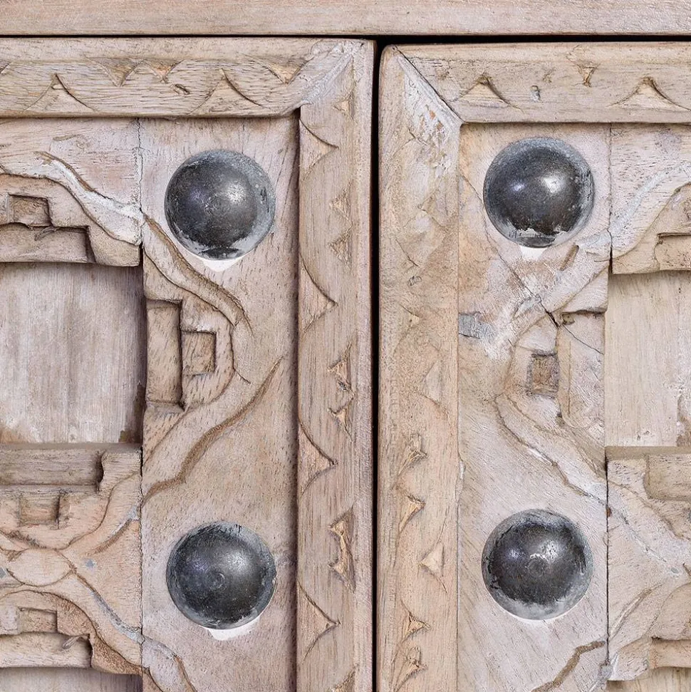 Vintage Design Sideboard in White Wash - Uladan