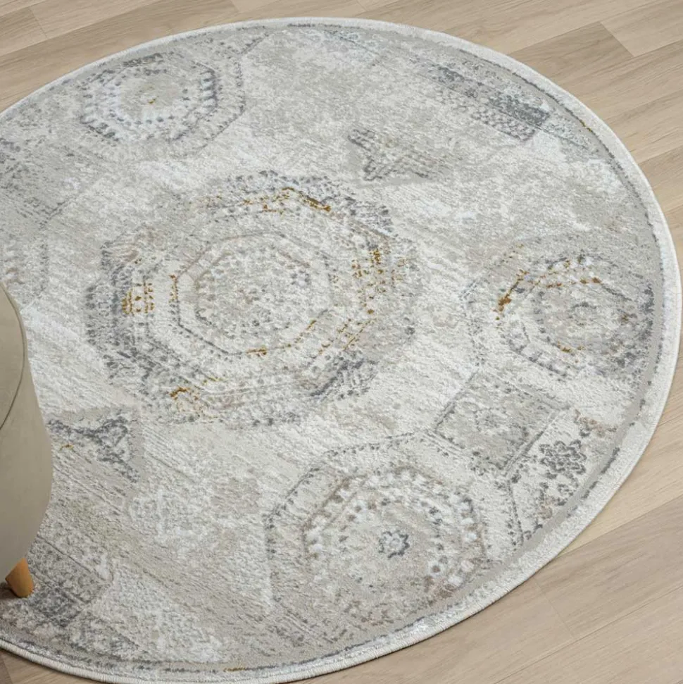 Vintage Design Teppich in hellen Farben - Samanca