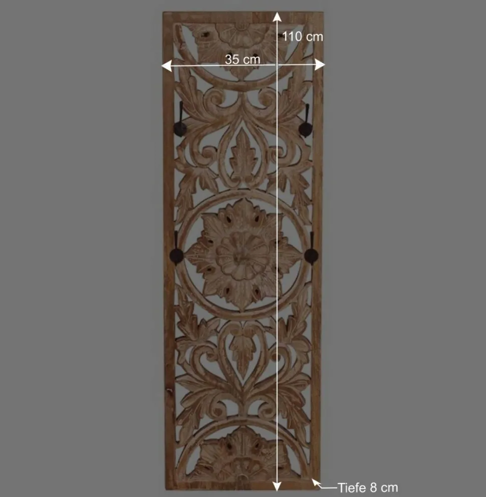 Vintage Dielenmöbel mit Schnitzereien - Runiasa (fünfteilig)