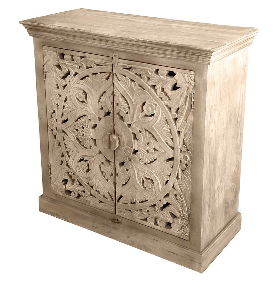 Vintage Dielenmöbel mit Schnitzereien - Runiasa (fünfteilig)