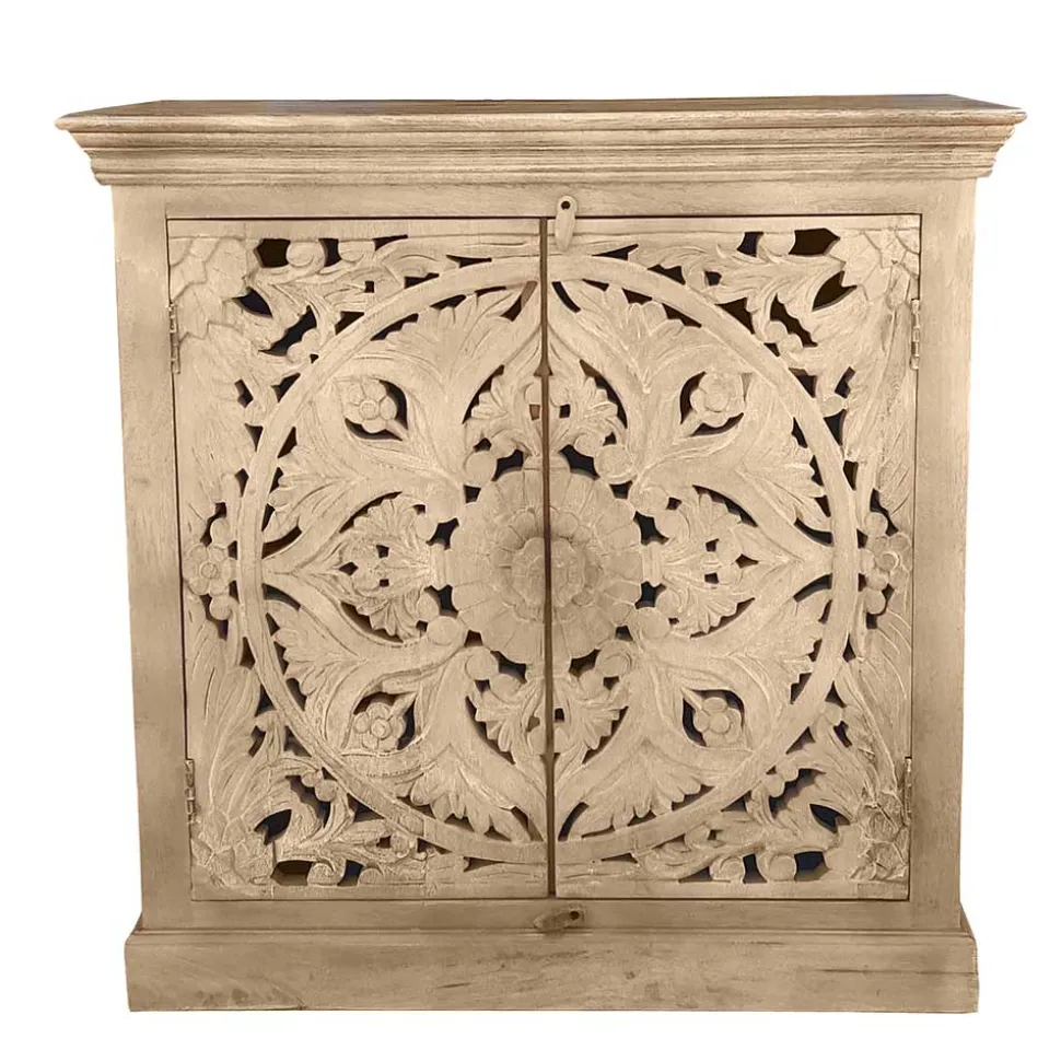 Vintage Flurmöbel aus Holz Sandfarben - Runiasa (sechsteilig)