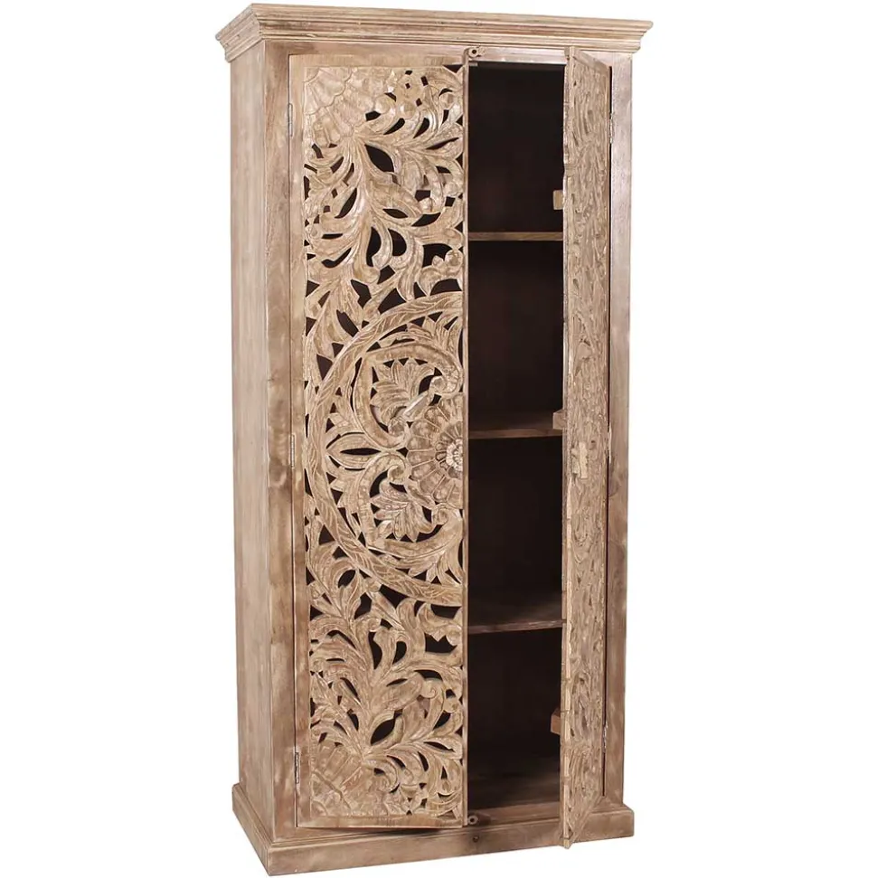 Vintage Flurmöbel aus Holz Sandfarben - Runiasa (sechsteilig)