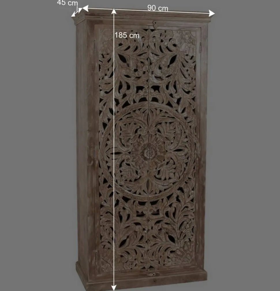 Vintage Flurmöbel aus Holz Sandfarben - Runiasa (sechsteilig)