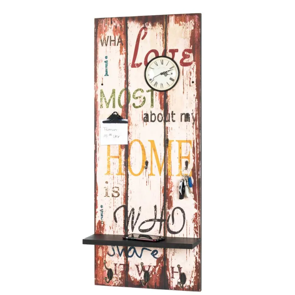 Vintage Garderobe Coventry mit Uhr