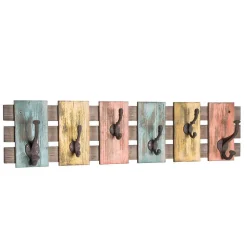 Vintage Garderobenleiste Christian aus Tanne massiv