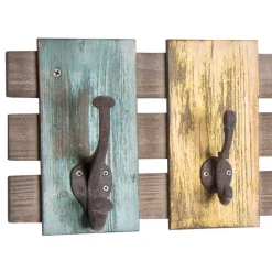 Vintage Garderobenleiste Christian aus Tanne massiv