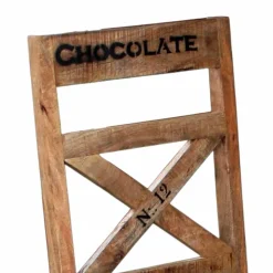 Vintage Holzstuhl Set Indri rustikaler Charme (2er Set)