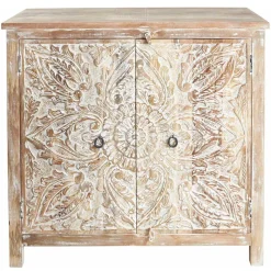 Vintage Kommode in Mangobaum White Wash - Jatama