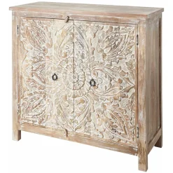 Vintage Kommode in Mangobaum White Wash - Jatama