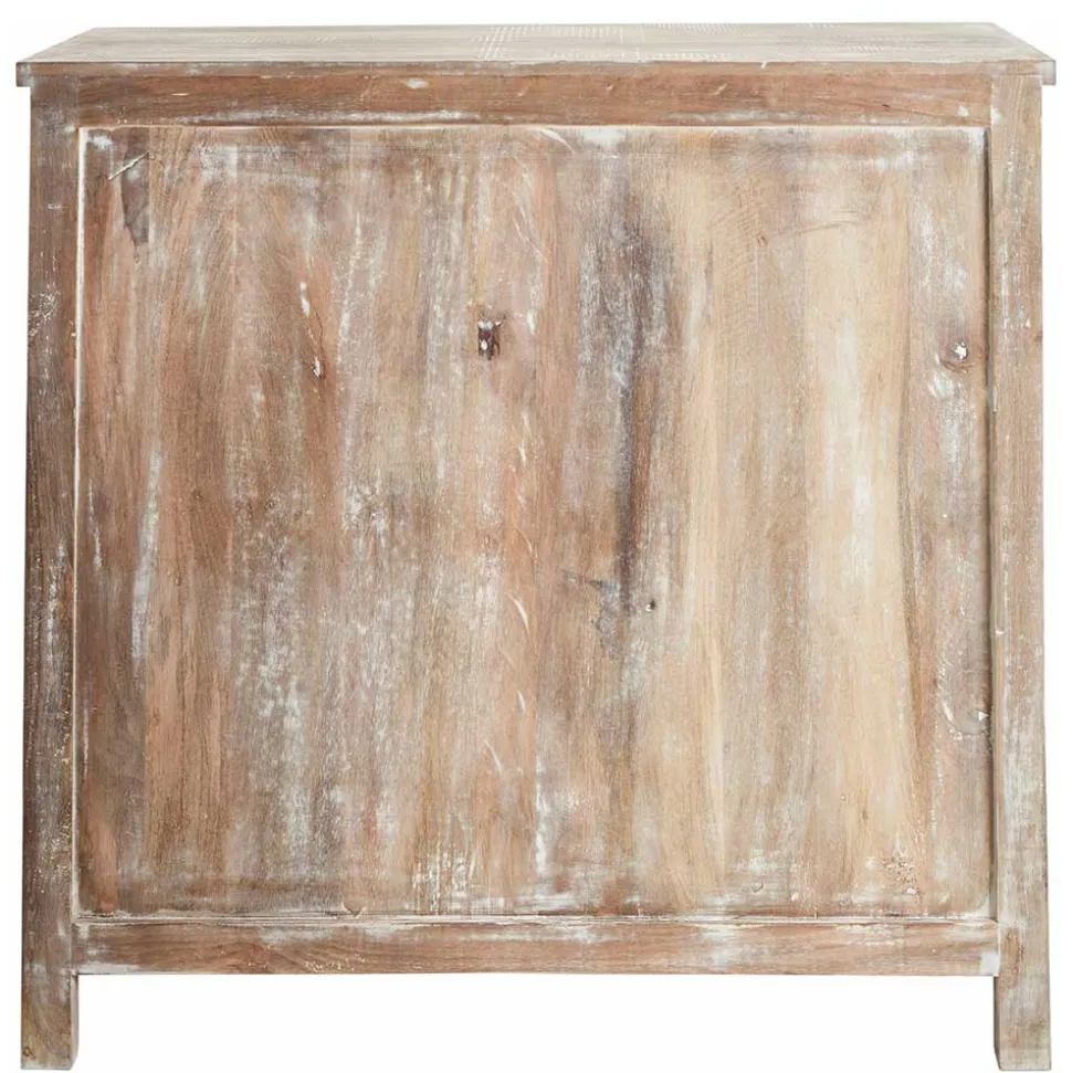 Vintage Kommode in Mangobaum White Wash - Jatama