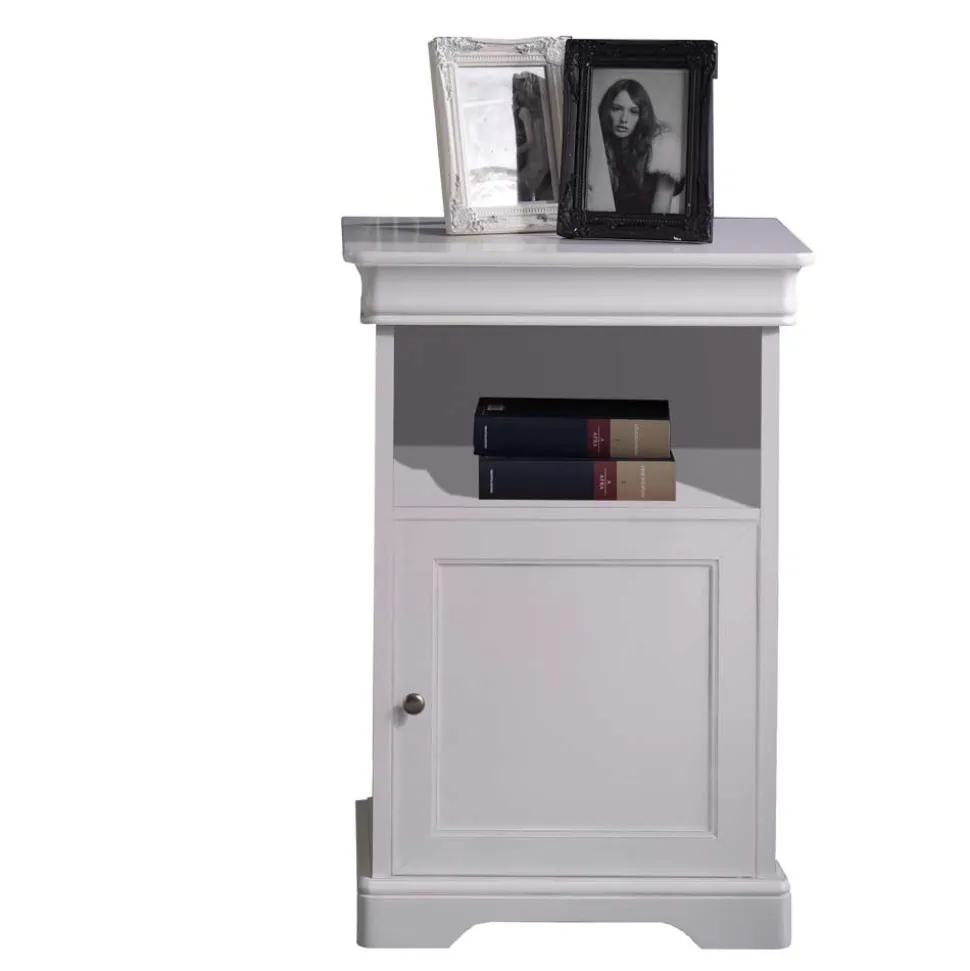 Vintage Kommode in Weiß & Nussbaum - Zarinas