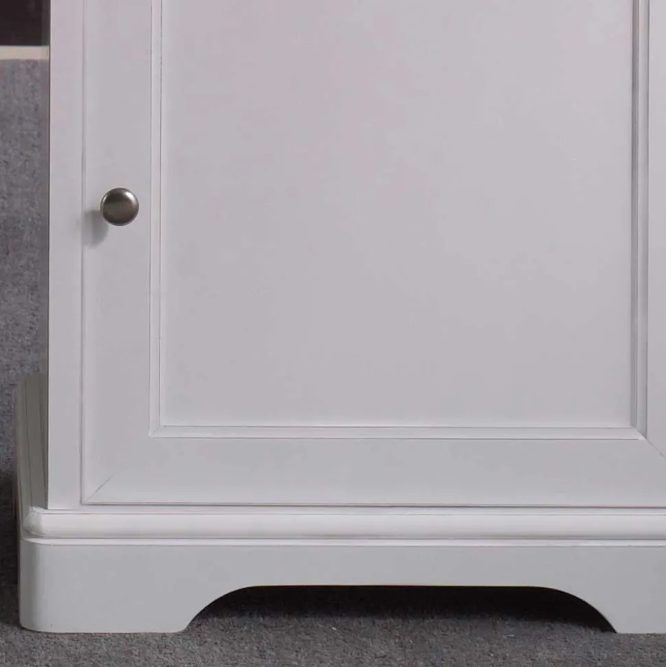 Vintage Kommode in Weiß & Nussbaum - Zarinas