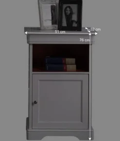 Vintage Kommode in Weiß & Nussbaum - Zarinas