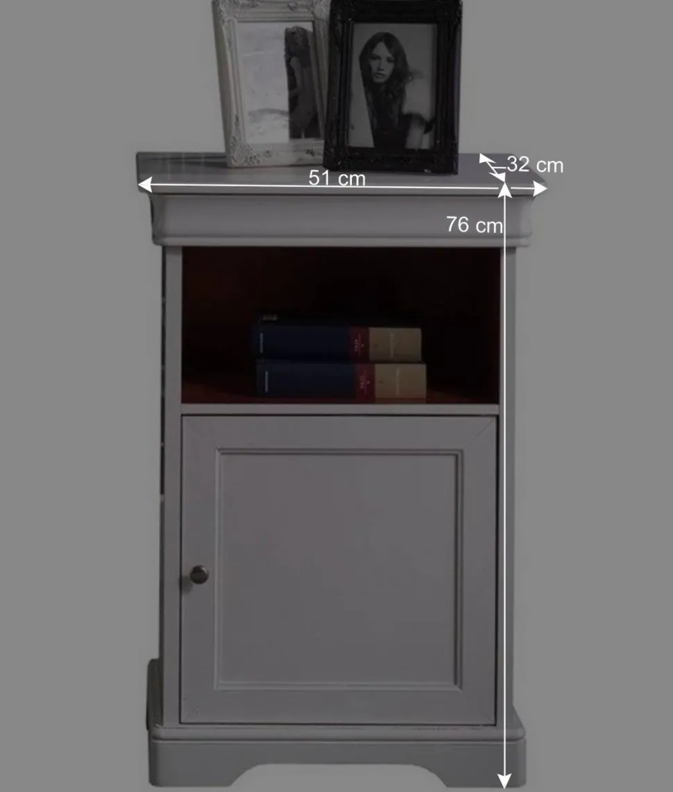 Vintage Kommode in Weiß & Nussbaum - Zarinas