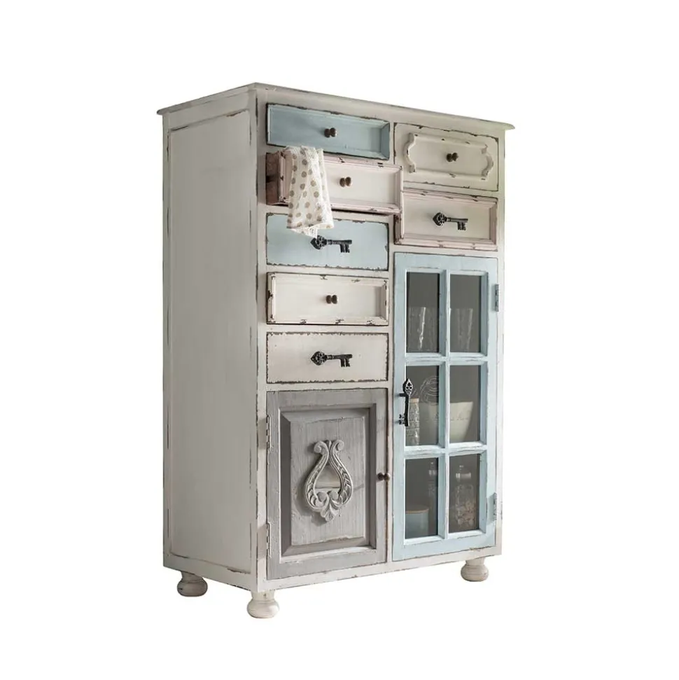 Vintage Landhaus Highboard - romantisch - Sacons