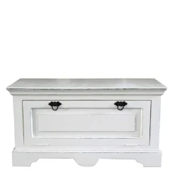 Vintage Landhaus Schuhbank in Antikweiß - Wittgenstein