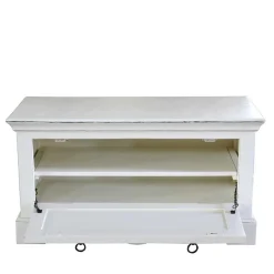 Vintage Landhaus Schuhbank in Antikweiß - Wittgenstein