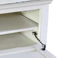 Vintage Landhaus Schuhbank in Antikweiß - Wittgenstein