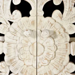 Vintage Schrank in Mangoholz White Wash - Fudorus