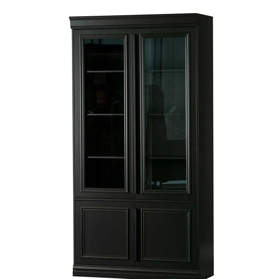 Vintage Vitrinenschrank in Schwarz - Graddos