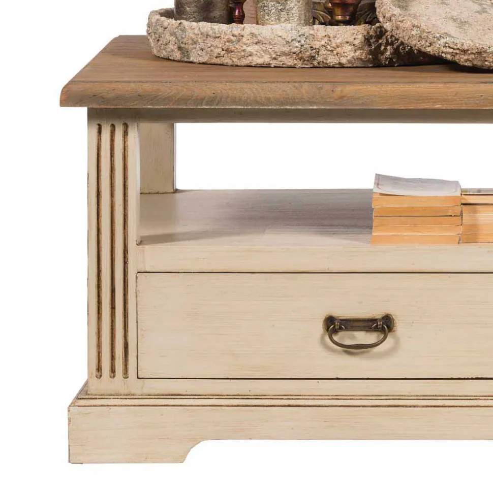 Vintage-Lowboard Helsing aus Massivholz