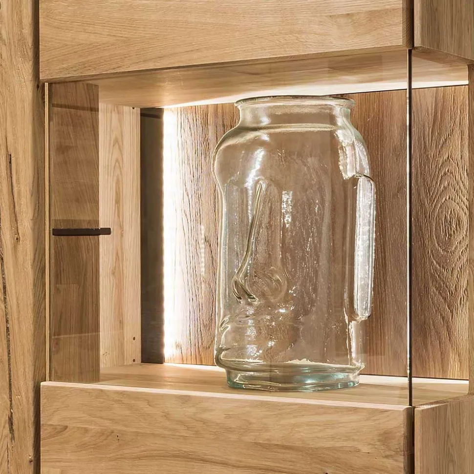 Vitrine aus Wildeiche geölt - Slaraduva