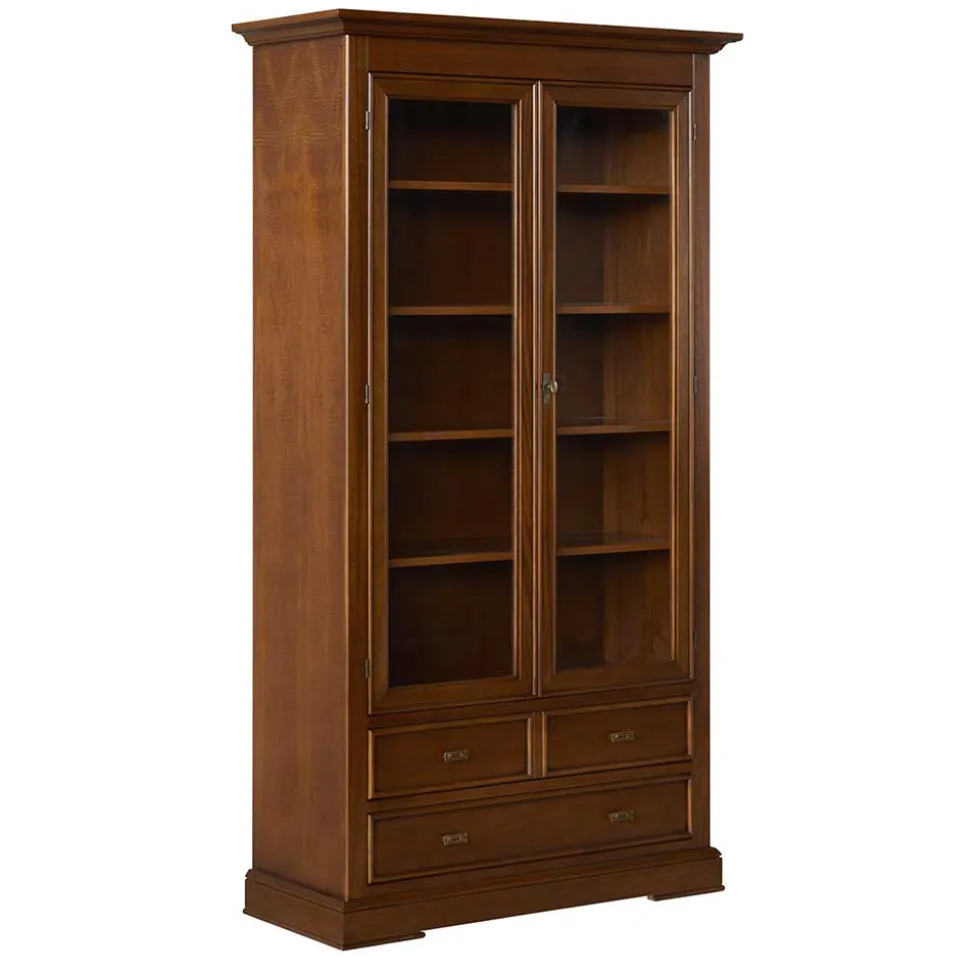 Vitrine in Walnuss Braun - Istefanio