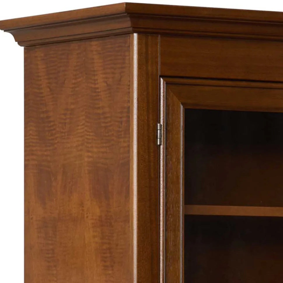 Vitrine in Walnuss Braun - Istefanio