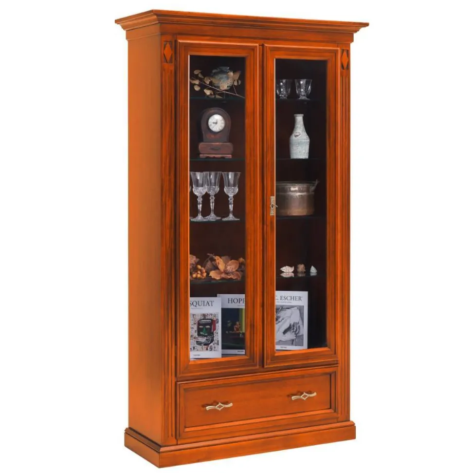 Vitrinenschrank in Kirschbaumfarben - Manukau