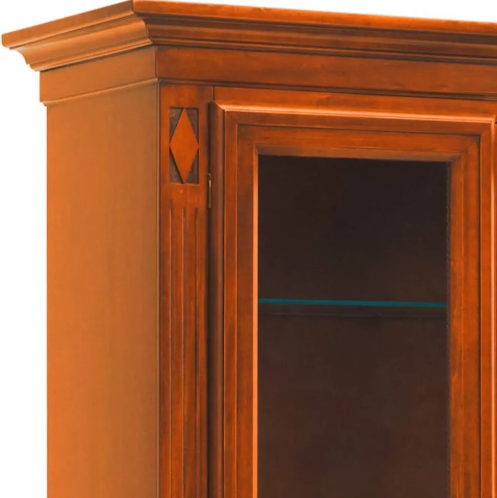 Vitrinenschrank in Kirschbaumfarben - Manukau