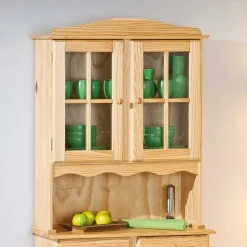 Vitrinenschrank Nabrosia im Landhausstil