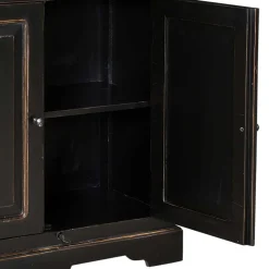 Vitrinenschrank Sentiments in Schwarz