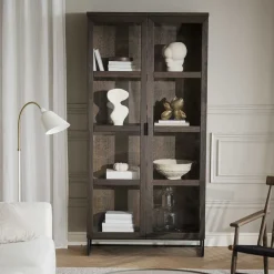 Vtrinenschrank aus braunem Eichenholz - Pipo