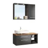 Wand Beckenschrank mit Stauraum - Estregos (dreiteilig)