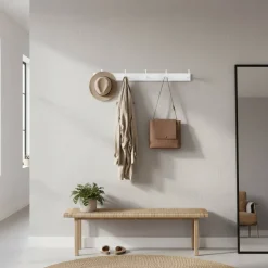 Wand Design-Hakenleiste in Weiß - Jasefiana