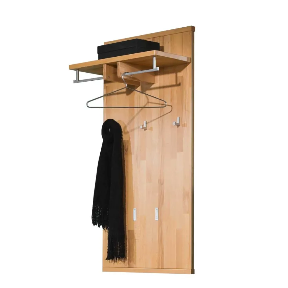Wand Flurgarderobe Wislama aus Kernbuche Massivholz