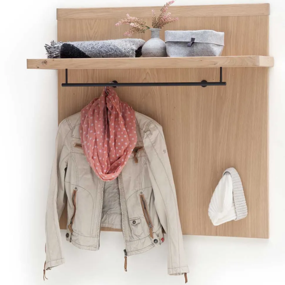 Wand Hängegarderobe in Eiche Bianco - Arkadiuz