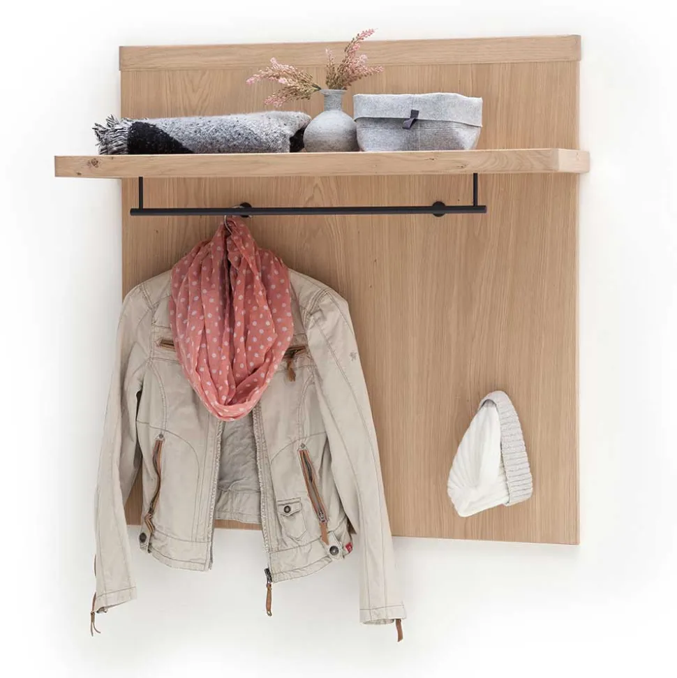 Wand Hängegarderobe in Eiche Bianco - Arkadiuz