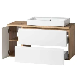 Wand Waschbeckenschrank mit Aufsatzbecken - Eight