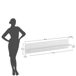 Wandboard in Weiß und Kiefer - Varicano