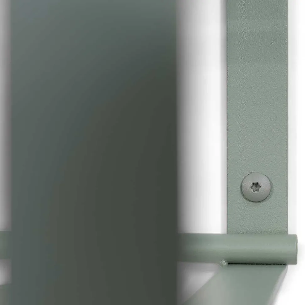 Wand-Garderobe aus Stahl in Graugrün - Satroni