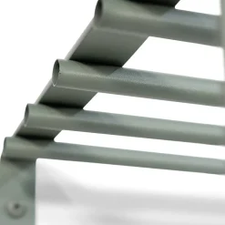 Wand-Garderobe aus Stahl in Graugrün - Satroni