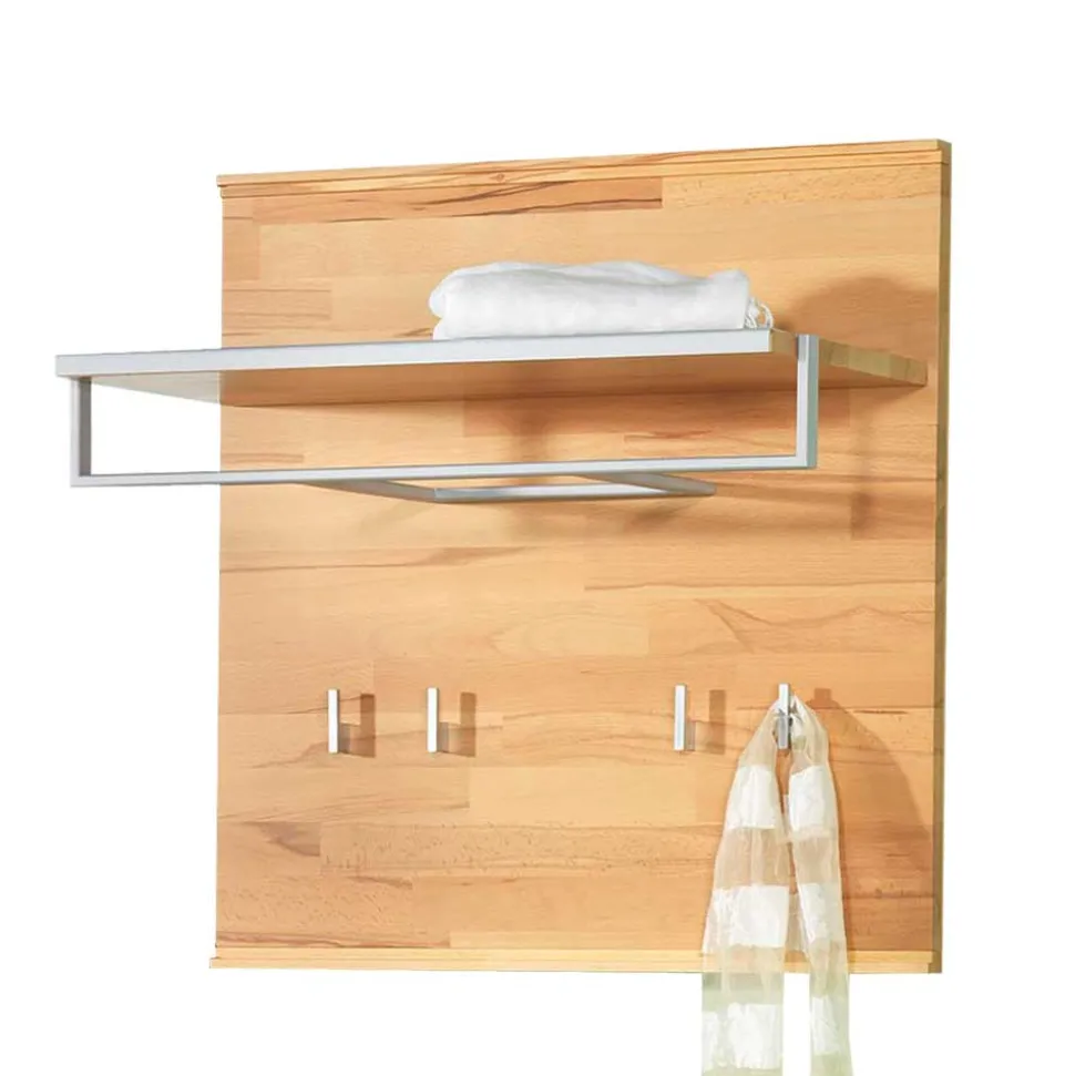 Wandgarderobe Coestra aus Kernbuche Massivholz