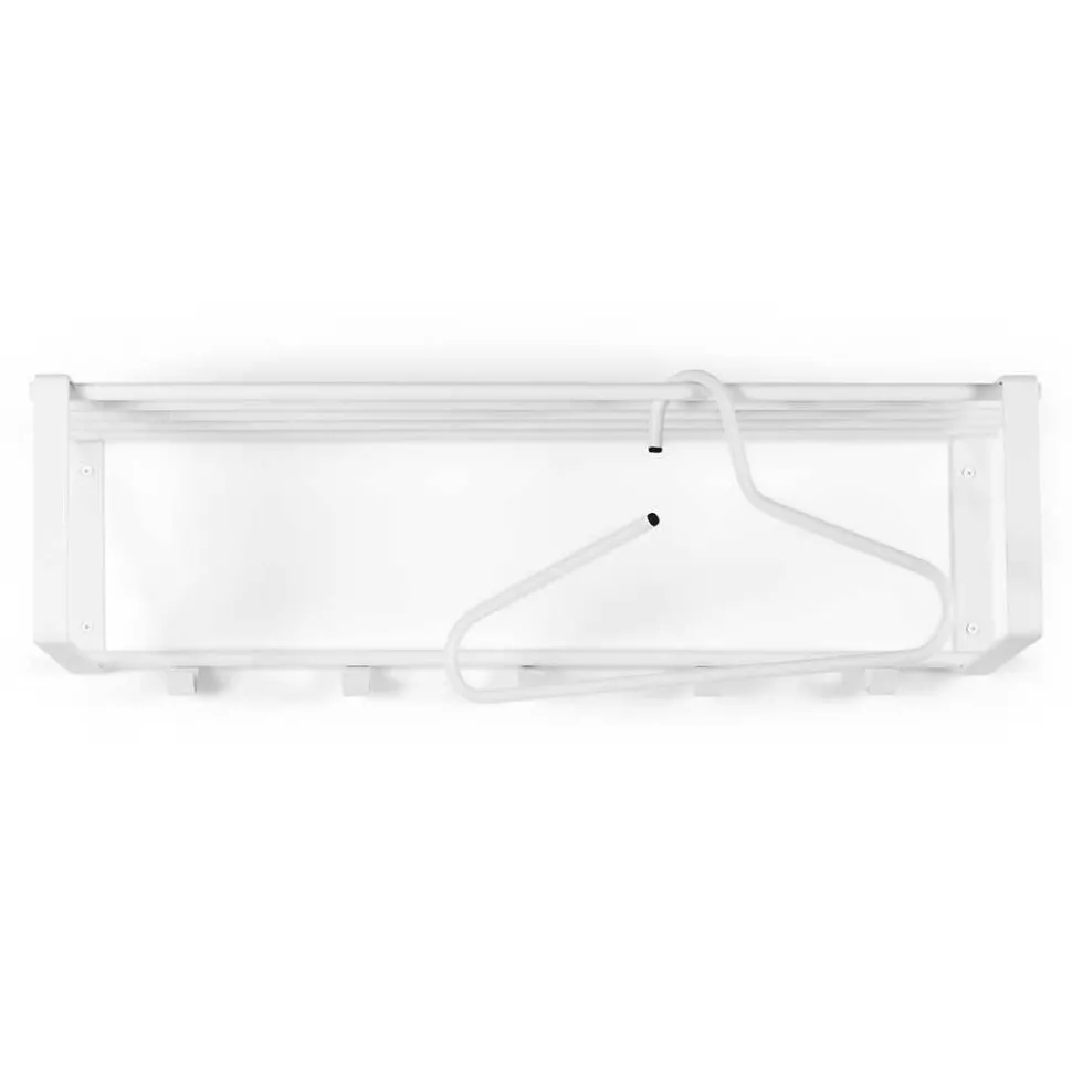 Wandgarderobe in Weiß pulverbeschichtet - Torosma