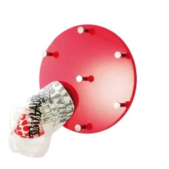 Wandgarderobe Madita in Rot Hochglanz