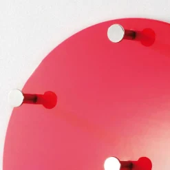 Wandgarderobe Madita in Rot Hochglanz